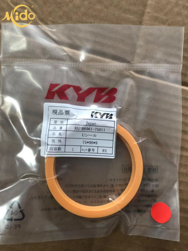 Ursprüngliche Bagger-Hydraulic Cylinder Wiper-Dichtung KYB-Kolben-Rod Seals 75*90*9 Millimeter 1