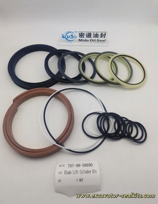 Kompletter Reparatur-Dichtungssatz der Pro-Serie für den Hydraulikzylinder-Dichtungssatz 707-99-56690 für den Schildhub – inklusive aller Dichtungen und Dichtungen