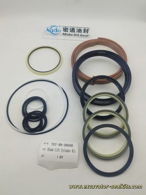 Allwetter-Hochleistungs-Dichtungssatz für 707-99-56690 – Auslaufsicherer Hydraulikzylinder-Dichtungssatz für den Schildhub
