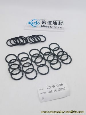 Abriebölbeständiger Komatsu PU-O-Ring 21T-09-11450 | Hochwertiger O-Ring-Satz aus Gummi
